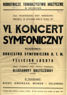 [Afisz] VI. Koncert Symfoniczny