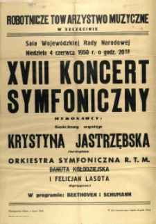 [Afisz] XVIII Koncert Symfoniczny