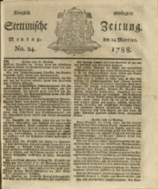 Königlich privilegirte Stettinische Zeitung. 1788 No. 24