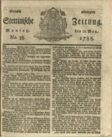 Königlich privilegirte Stettinische Zeitung. 1788 No. 38
