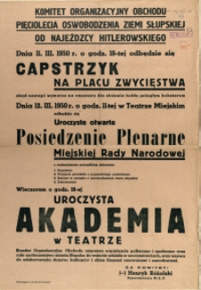 [Afisz] Capstrzyk na Placu Zwycięstwa