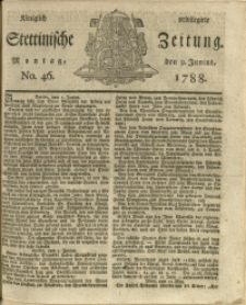 Königlich privilegirte Stettinische Zeitung. 1788 No. 46