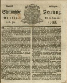 Königlich privilegirte Stettinische Zeitung. 1788 No. 50