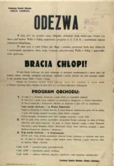 [Afisz] Odezwa : Bracia Chłopi!