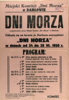 [Afisz] Dni Morza
