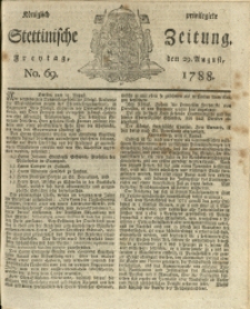 Königlich privilegirte Stettinische Zeitung. 1788 No. 69 + Beylage