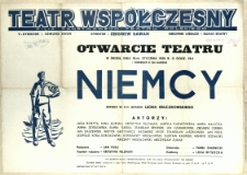 [Afisz] Niemcy : sztuka w 3-ch aktach Leona Kruczkowskiego
