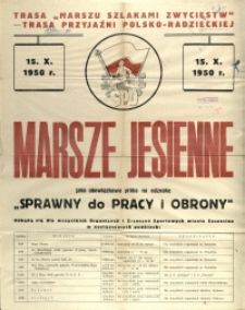 [Afisz] Marsze Jesienne [...]