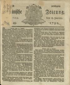 Königlich privilegirte Stettinische Zeitung. 1792 No. 49