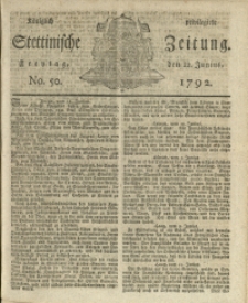 Königlich privilegirte Stettinische Zeitung. 1792 No. 50