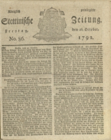 Königlich privilegirte Stettinische Zeitung. 1792 No. 86