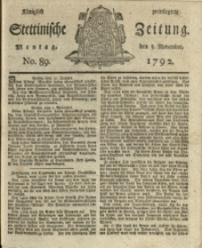 K&ouml;niglich privilegirte Stettinische Zeitung. No. 89
