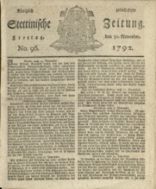 Königlich privilegirte Stettinische Zeitung. 1792 No. 96