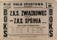 [Afisz] Z.K.S. Związkowiec Poznań - Z.K.S. Spójnia Szczecin