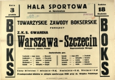 [Afisz] Towarzyskie Zawody Bokserskie
