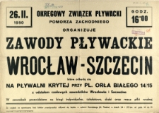 [Afisz] Zawody Pływackie Wrocław - Szczecin