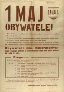 [Afisz] 1 Maj 1948 r.