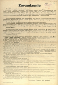 [Afisz] Zarządzenie : [likwidacja stonki ziemniaczanej]