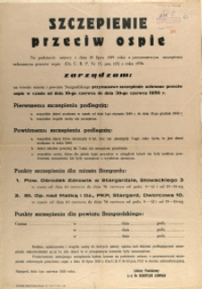 [Afisz] Szczepienie przeciw ospie