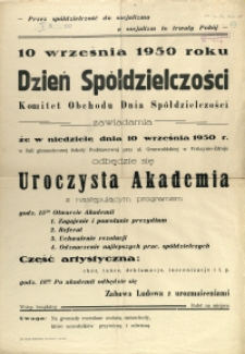 [Afisz] Dzień Spółdzielczości