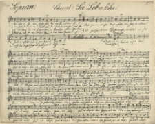 Choral: Sei Lob u. Ehr Motette / von F. Möhring. Dem Gefallenen am 3 Juli 1866 bei Königgratz / v. Aug. Todt. Lobe den Herren