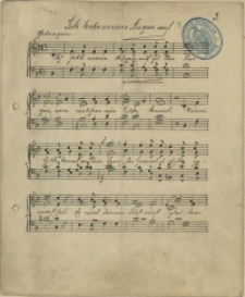 Ich hebe meine Augen auf