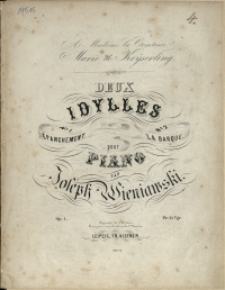 Deux Idylles : pour piano. Op. 1. No 1, Épanchemant