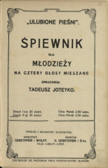 Śpiewnik dla młodzieży : na 4 głosy mieszane Z. 2