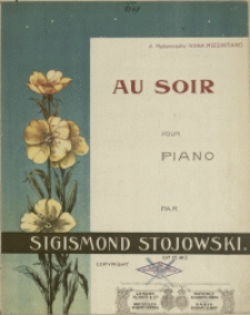 Au soir : pour piano : op. 15 No 3
