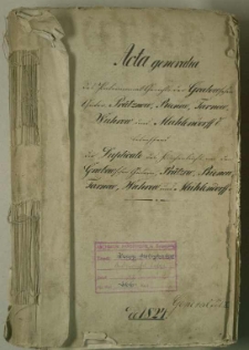 Duplikate des Kirchenbuches von den Grabowschen Gütern: Prütznow, Rienow, Tarnow, Wuhrow und Mühlendorf