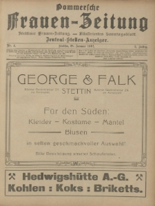 Pommersche Frauen-Zeitung : Stettiner Frauenzeitung : illustriertes Sonntagsblatt. 1912 Nr.4