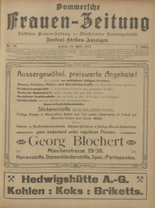 Pommersche Frauen-Zeitung : Stettiner Frauenzeitung : illustriertes Sonntagsblatt. 1912 Nr.10