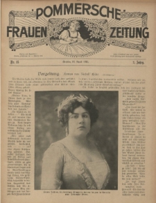 Pommersche Frauen-Zeitung : Stettiner Frauenzeitung : illustriertes Sonntagsblatt. 1912 Nr.17