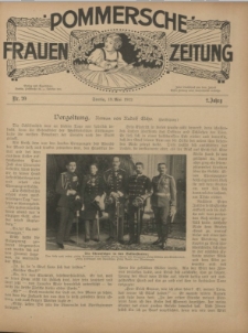 Pommersche Frauen-Zeitung : Stettiner Frauenzeitung : illustriertes Sonntagsblatt. 1912 Nr.22