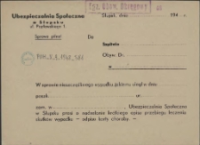 [Druk urzędowy. Inc.:] Do szpitala