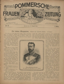Pommersche Frauen-Zeitung : Stettiner Frauenzeitung : illustriertes Sonntagsblatt. 1912 Nr.33