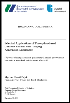Selected applications of perceptions-based contrast models with varying adaptation luminance