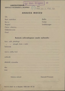 Analiza Moczu