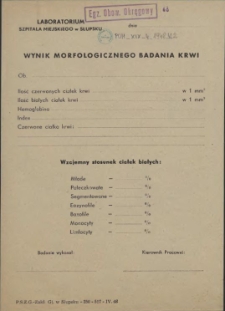 Wynik Morfologicznego Badania Krwi