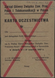 II Walny Zajazd Delegatów Kół Miejscowych Związku Zawodowego Pracowników Poczt i Telekomunikacji w Polsce