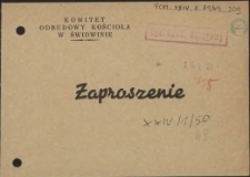 Zaproszenie : [uroczyste poświęcenie dzwonów]