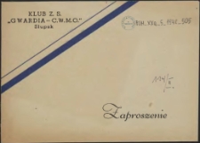 Zaproszenie : [na zabawę taneczną]