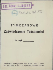 Tymczasowe Zaświadczenie Tożsamości
