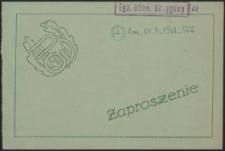 Zaproszenie : [uroczyste otwarcie Gimnazjum Leśnego]