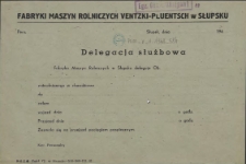 Delegacja służbowa : [Fabryki Maszyn Rolniczych Ventzki-Pluentsch]