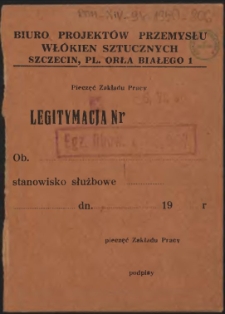 Legitymacja Nr