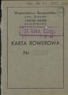 Karta Rowerowa Nr