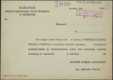 [Podziękowanie za dotychczasową pracę]