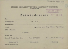 Zaświadczenie [kurs]