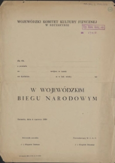 [Wojewódzki Bieg Narodowy]